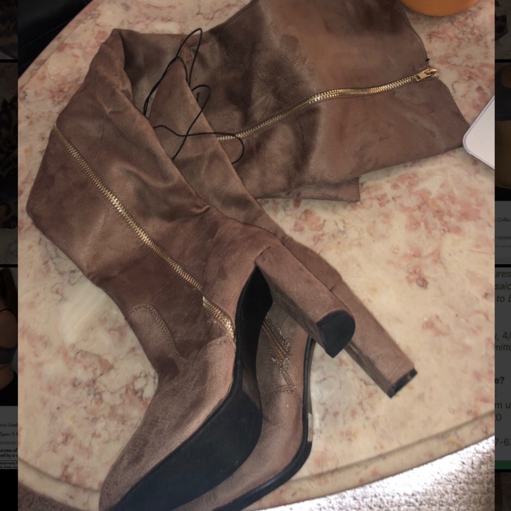 Tan boots